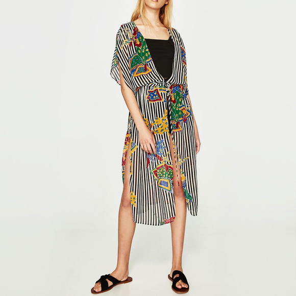 beach cover ups zara